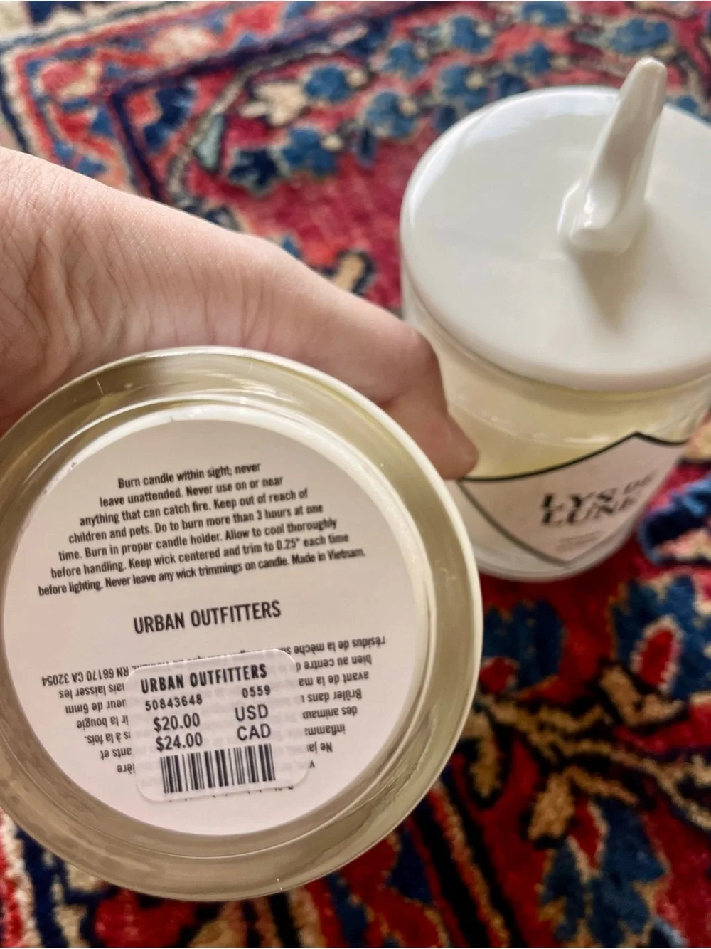 NWT! Urban Outfitters Candles Set of 2. White.